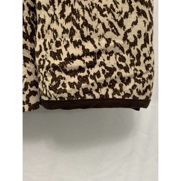 Chico's Women’s Leopard Print Multicolored Sequins Tan Brown Jacket Size 1 - Picture 6 of 12